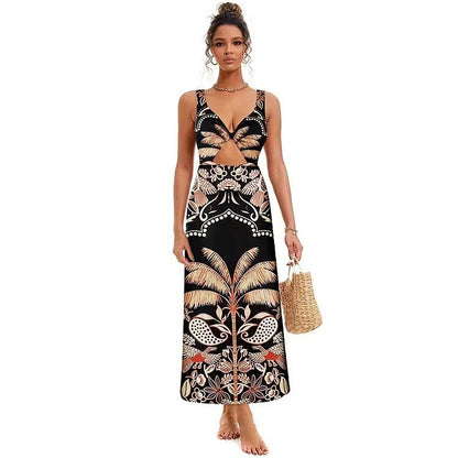 Maillot de bain Lonkey, pantalon en maille imprimé rétro, maillot de bain conservateur, bikini