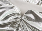 Robe plissée à fines bretelles en feuille métallique pour femme