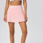 Summer Faux Two Piece Sports Short Skirt Women Cover Thin Band Lining Tennis Skirt Ice Feeling Quick Drying Yoga Skirt Tichin