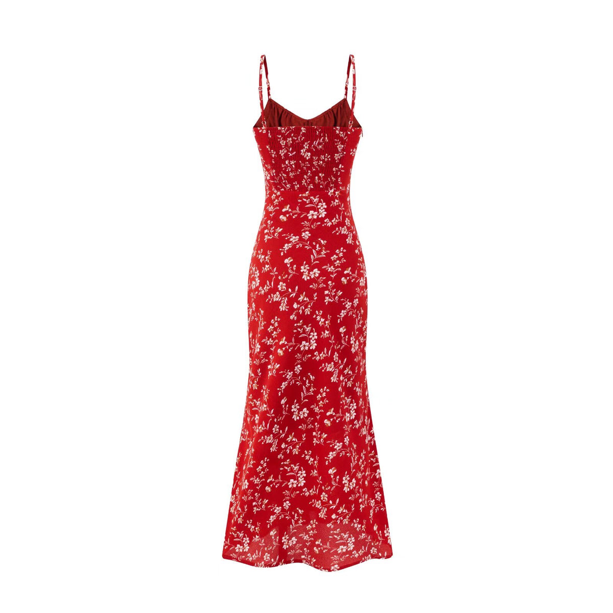 Summer Vintage Waist Controlled Slimming Sling Sheath Fishtail Dress Dress Women PullWind