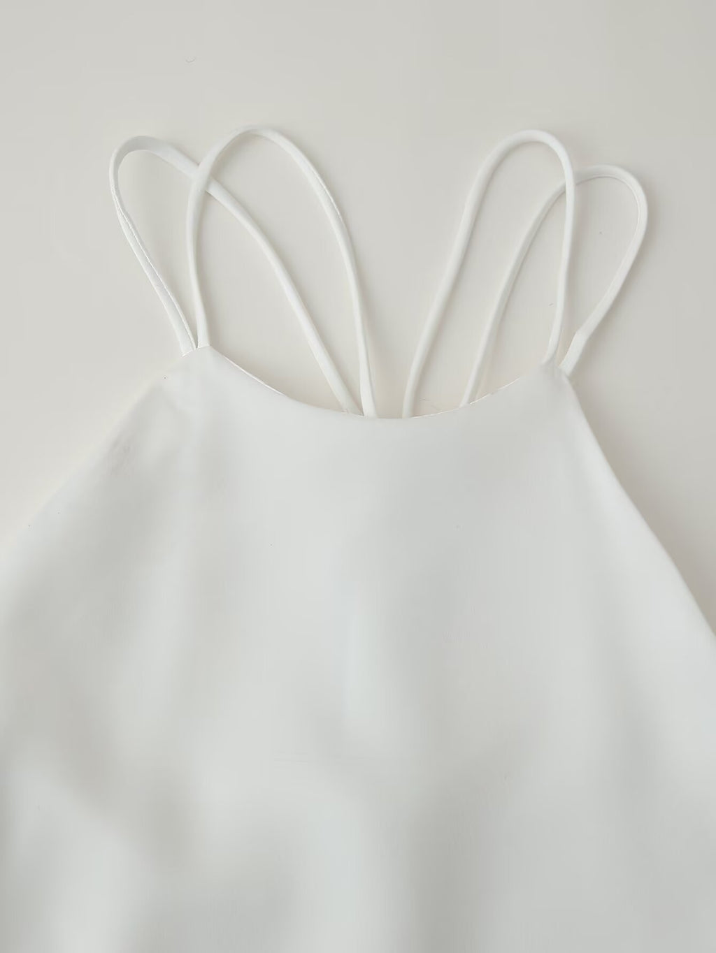 Women Clothing Products Back Decorative Satin Sling Dress CHEN