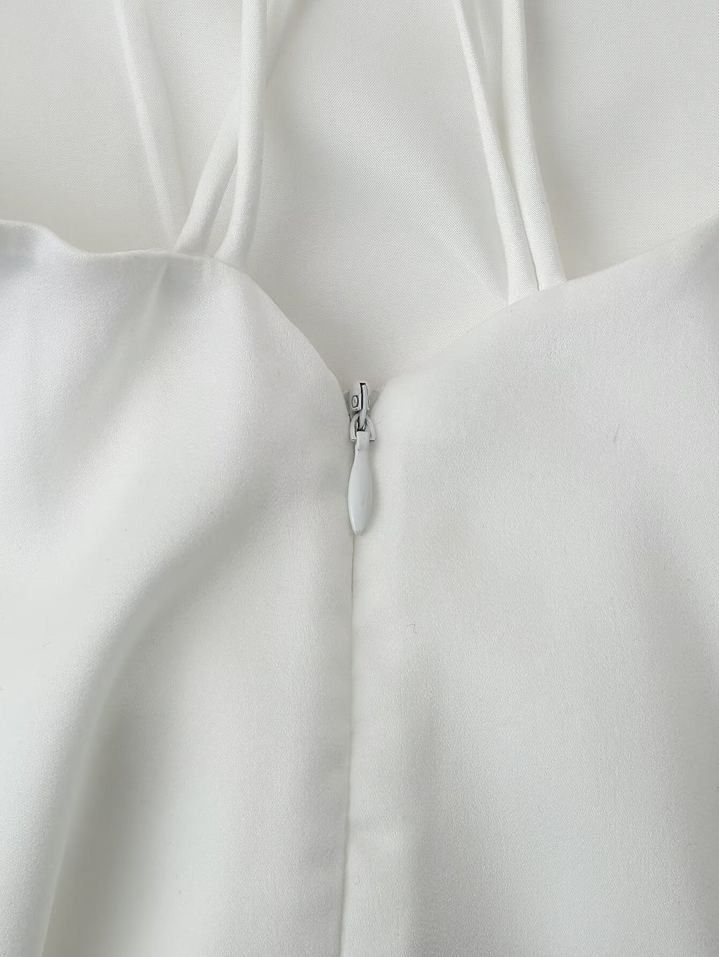 Women Clothing Products Back Decorative Satin Sling Dress CHEN