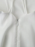 Women Clothing Products Back Decorative Satin Sling Dress CHEN
