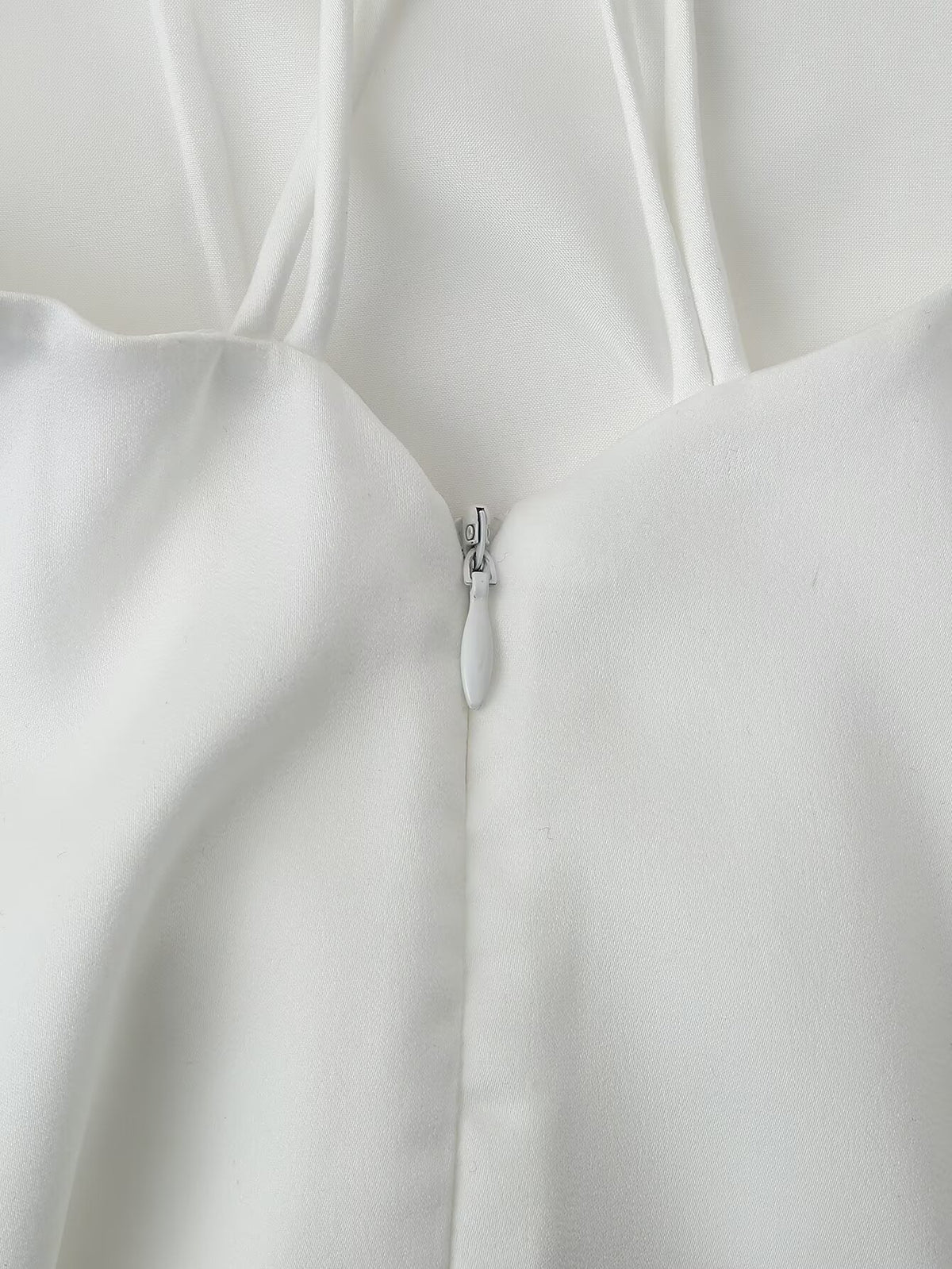 Women Clothing Products Back Decorative Satin Sling Dress CHEN