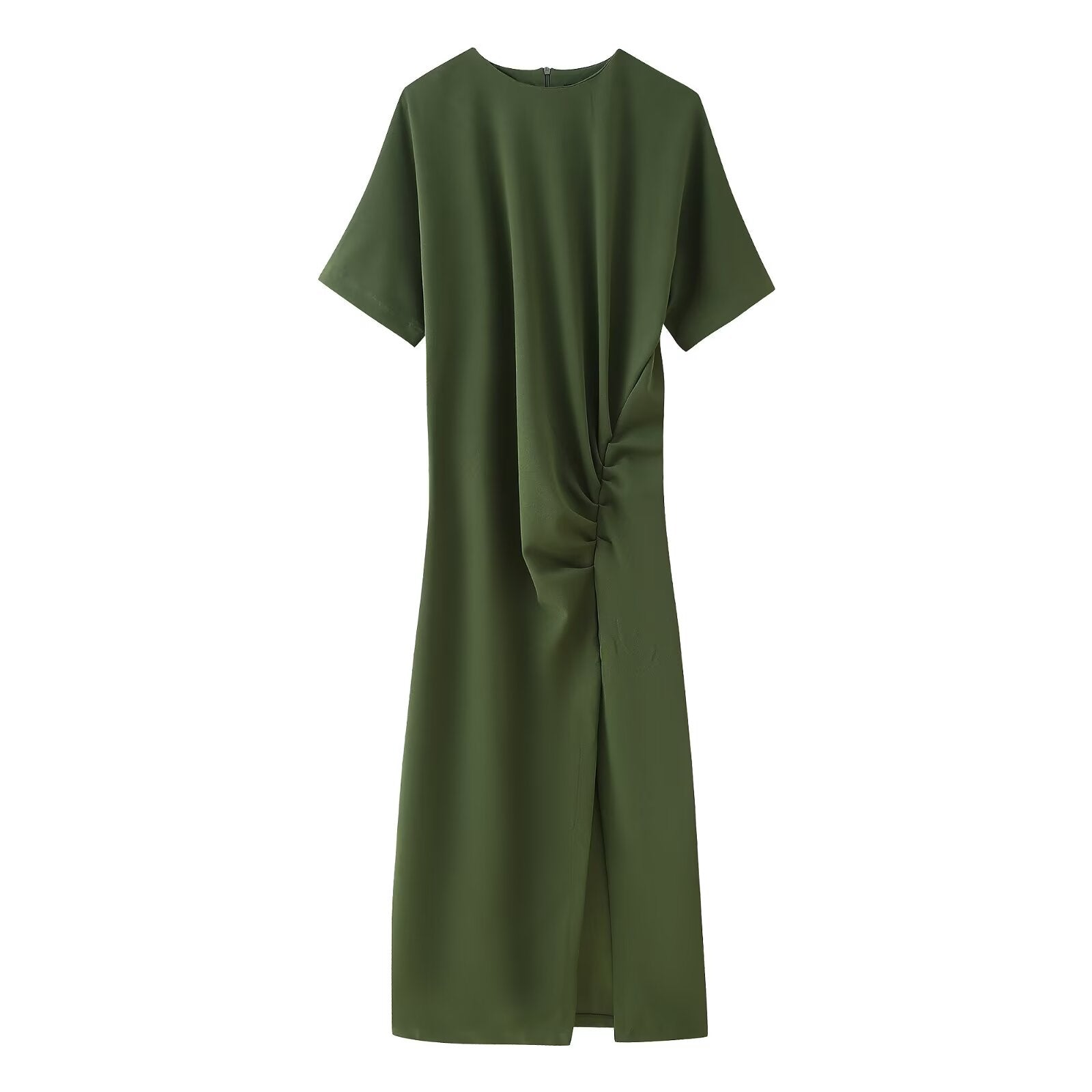 Spring Women Elegant Pleated Midi Dress JOUNJ