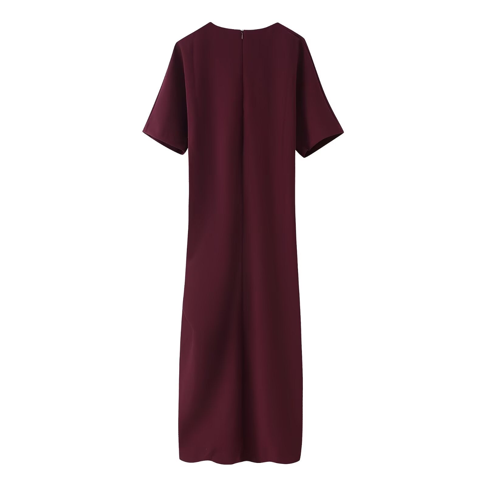Spring Women Elegant Pleated Midi Dress JOUNJ