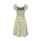 Spring Forest Girlish Pastoral Holiday Casual Printing Dress PullWind