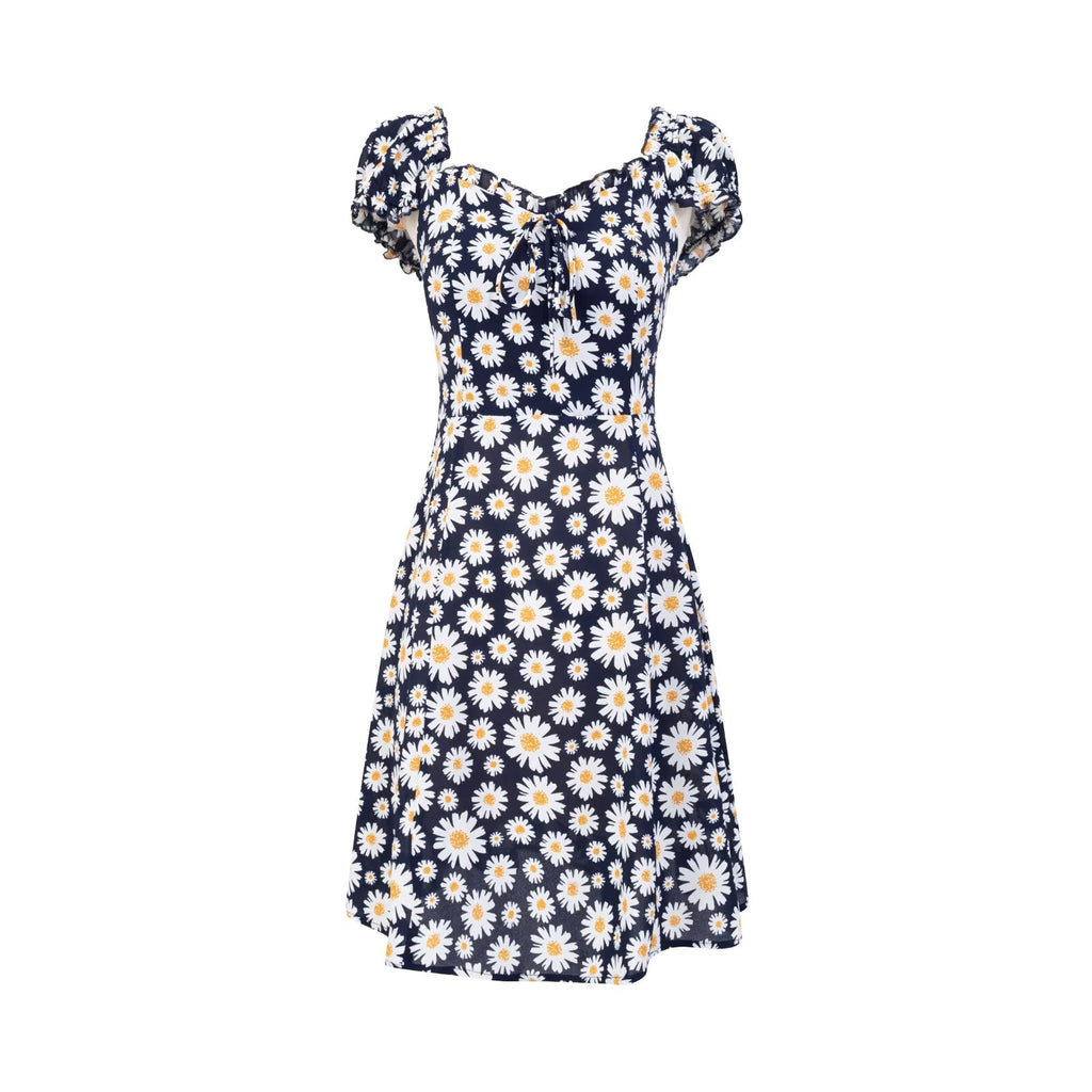 Spring Forest Girlish Pastoral Holiday Casual Printing Dress PullWind