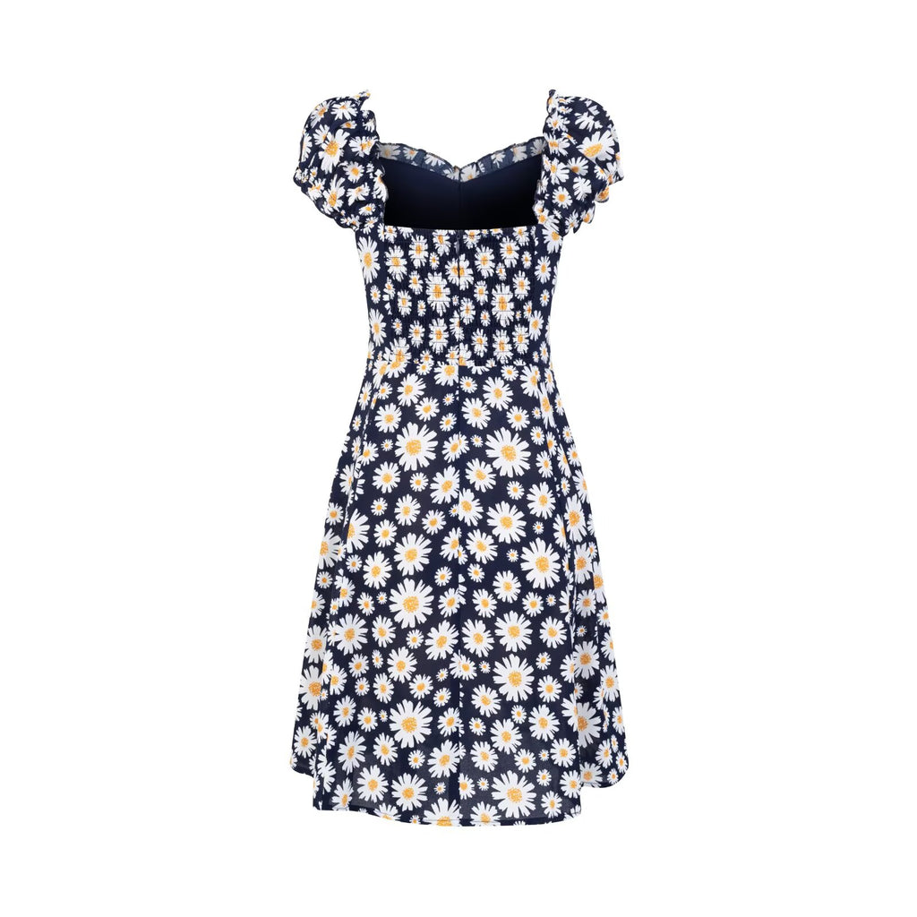 Spring Forest Girlish Pastoral Holiday Casual Printing Dress PullWind