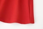 Women Clothing Spring Summer Casual Pleated Decoration Short Dress JOUNJ