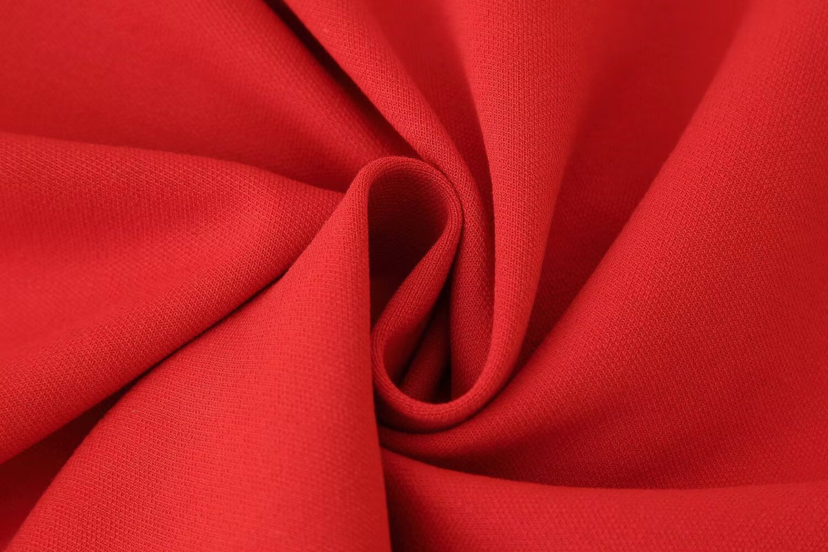 Women Clothing Spring Summer Casual Pleated Decoration Short Dress JOUNJ