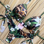 Bikini Swimsuit Printed Tassel Bikini Swimwear