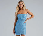 Robe d'été sexy moulante à paillettes et hanches sexy