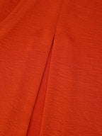 Spring Women Clothing Pleated Decorative Silk Satin Texture Dress CHEN