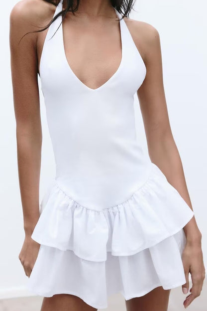 Women Clothing Spring Slim Fit Slimming Casual Sling Strap Sexy Dress