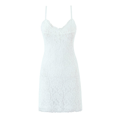 Women Summer Sexy V neck Slim Strap High Waist Dress