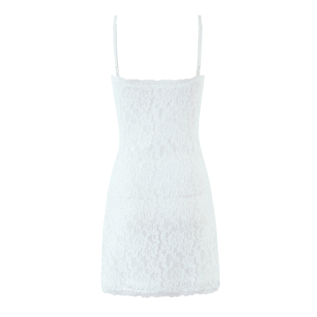 Women Summer Sexy V neck Slim Strap High Waist Dress