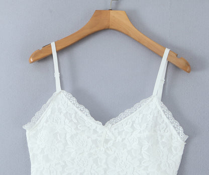 Women Summer Sexy V neck Slim Strap High Waist Dress
