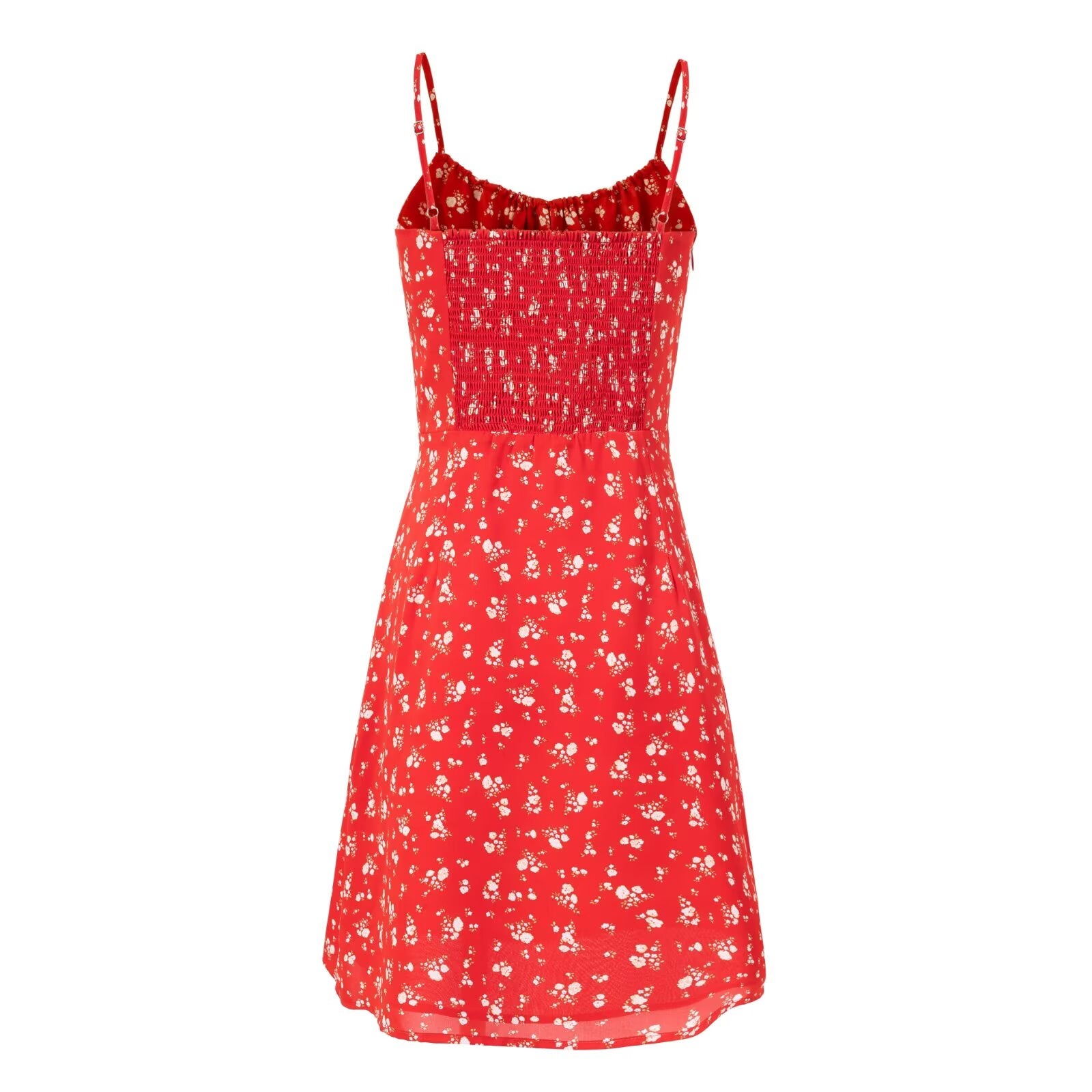 Summer Seaside Holiday Suspender Dress Women Fresh Sweet Floral Slim Fit Cinched Short Dress PullWind