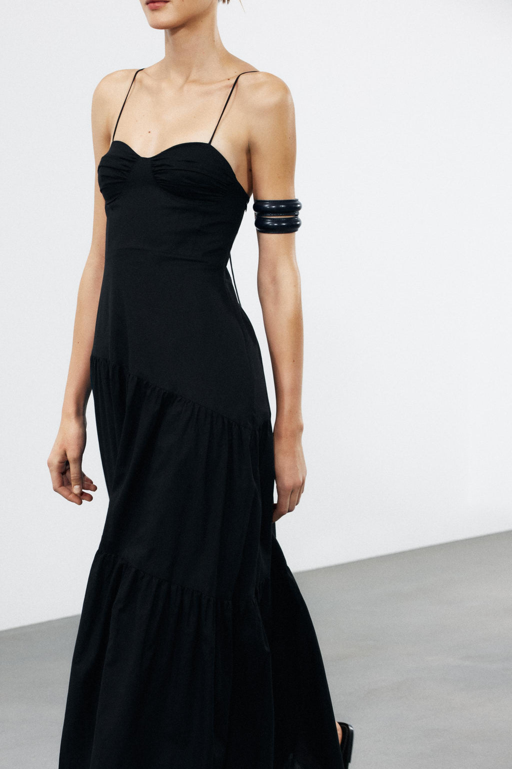 Womenswear Spring Slim Fit Skinny Shoulder Strap Backless Sling Bra Dress TRAF