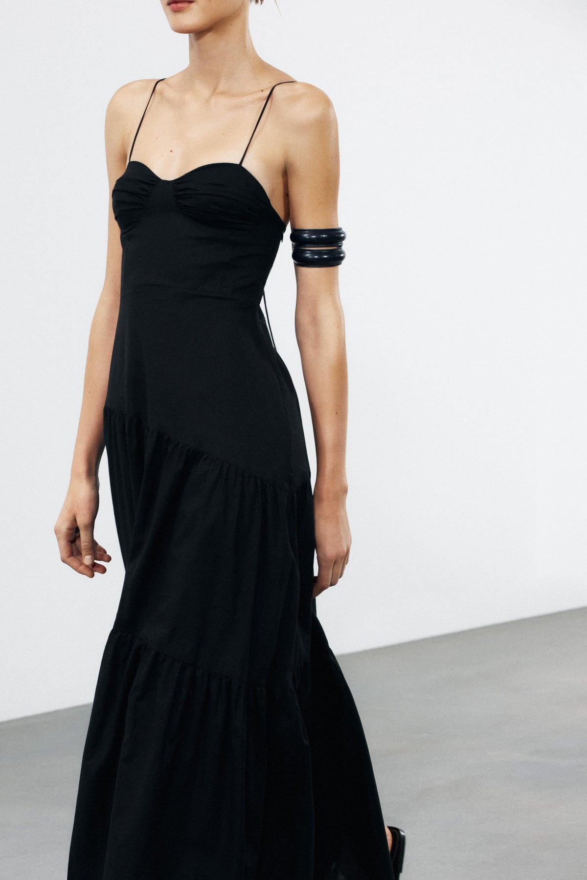 Womenswear Spring Slim Fit Skinny Shoulder Strap Backless Sling Bra Dress TRAF