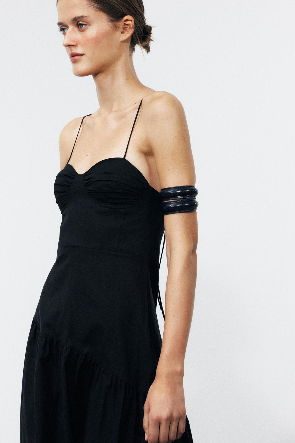 Womenswear Spring Slim Fit Skinny Shoulder Strap Backless Sling Bra Dress TRAF