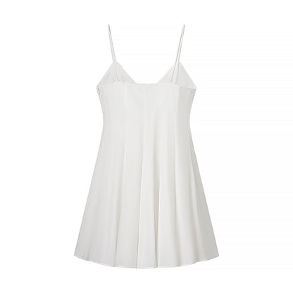 Summer Women Clothing Sexy Young Sexy Wear Waist Trimming Short Sling Dress