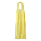 Dinner Court Tube Top Ribbon Dress Women Summer Loose Waist Slimming Long Solid Color Dress Women CHEN