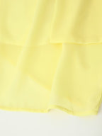 Dinner Court Tube Top Ribbon Dress Women Summer Loose Waist Slimming Long Solid Color Dress Women CHEN