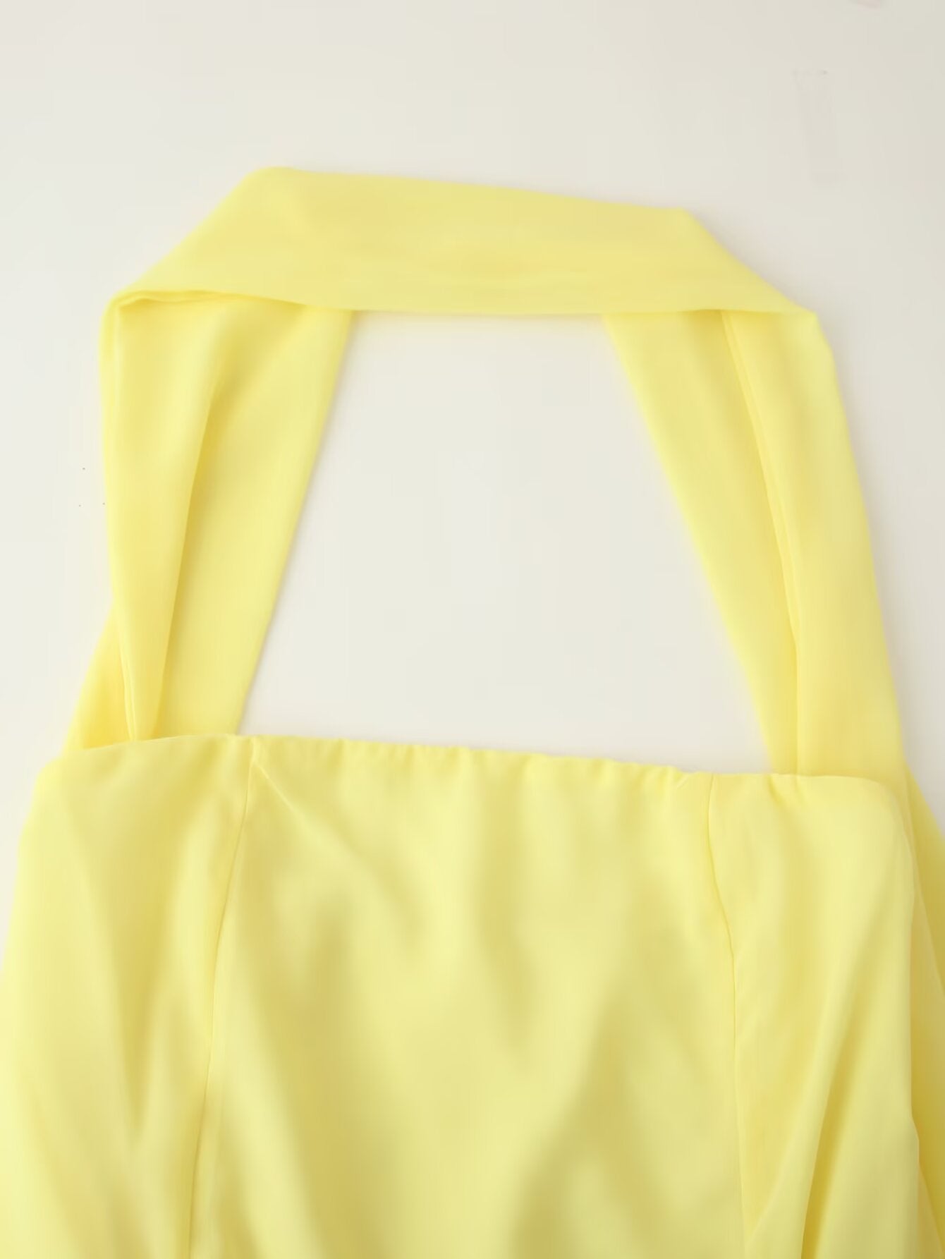 Dinner Court Tube Top Ribbon Dress Women Summer Loose Waist Slimming Long Solid Color Dress Women CHEN