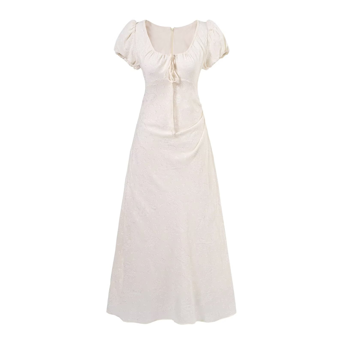Vintage Summer Sexy Sexy Short Sleeve Drawstring Slim Fit Dress Jacquard Dress Holiday PullWind
