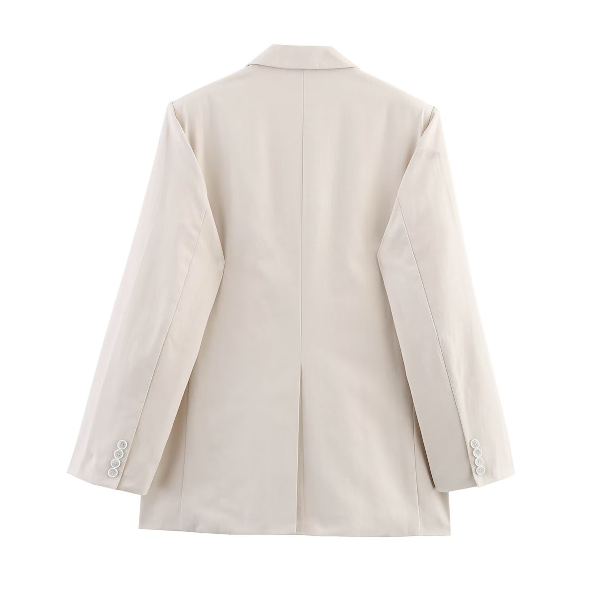 Women Clothing Spring Autumn Collared Long Sleeve Solid Color Loose Blazer Women SenDa