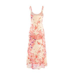 Vacation Printed Suspender Dress Summer Tight Waist Slim Sexy Dress Women PullWind