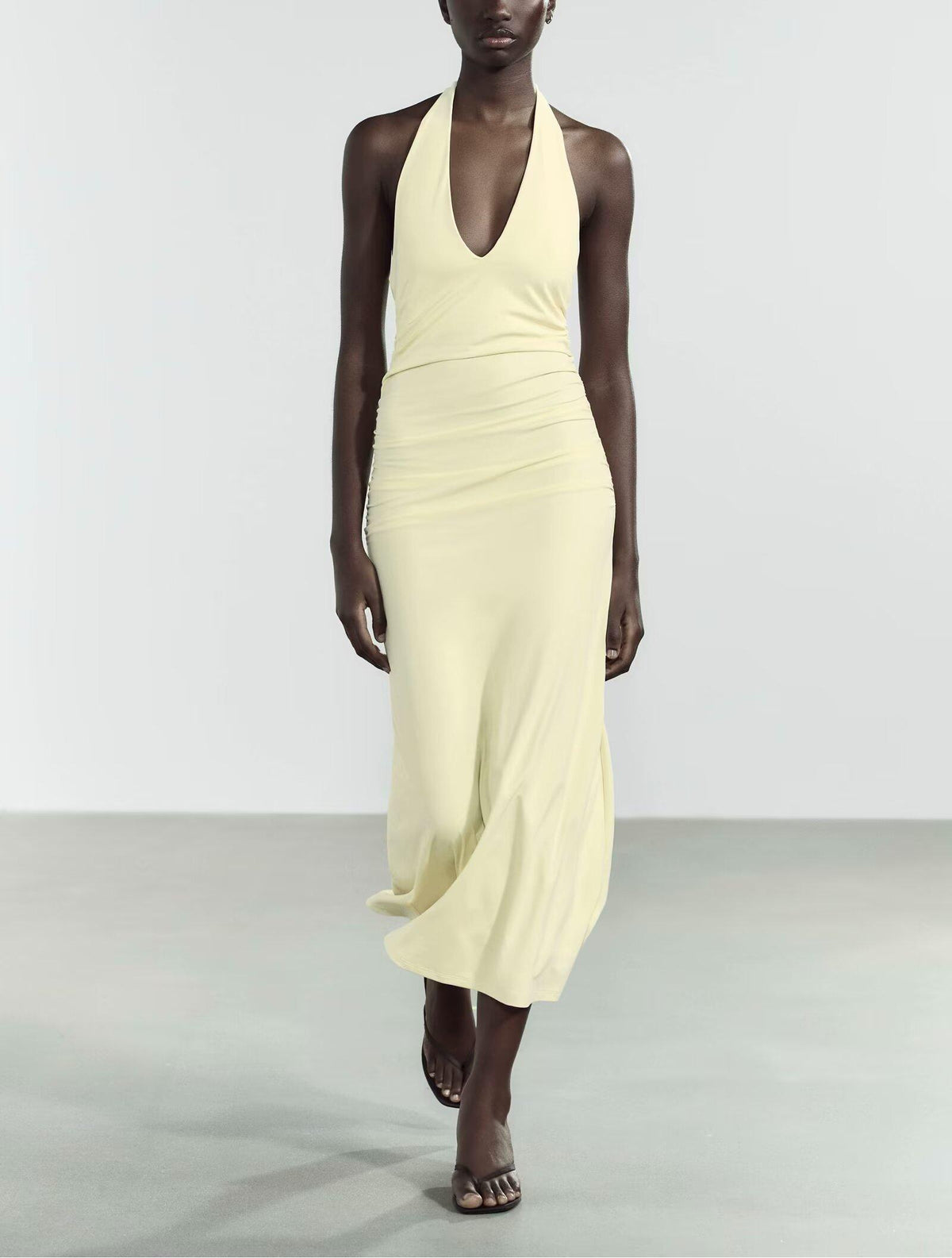 Summer Sexy Slim Fit Bare Back Hanging Collar Dress Women Dress SenDa