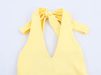 Summer Sexy Slim Fit Bare Back Hanging Collar Dress Women Dress SenDa