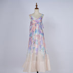 Lady Sweet Bow Tie Strap Sleeveless Halter Dress In Mid Length Daylight