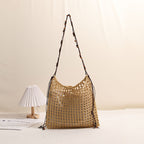 Wooden Bead Net Pocket Coffee inside