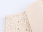Women Clothing Summer Office Sleeveless Hollow Out Cutout Embroidery Short Dress Howe