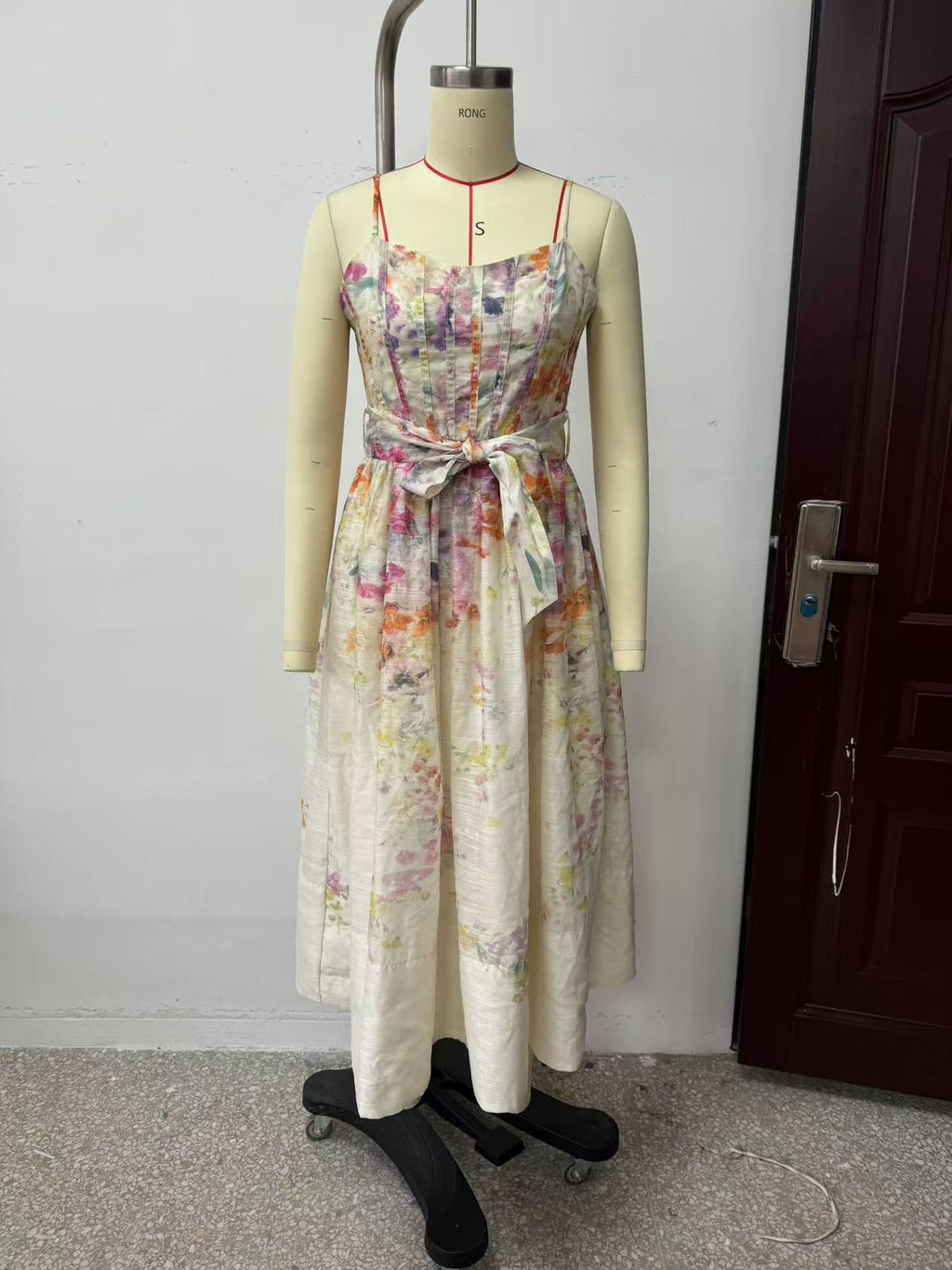 Summer Women Clothing Special Interest Positioning Printing Organza Sling Dress FRIDAY