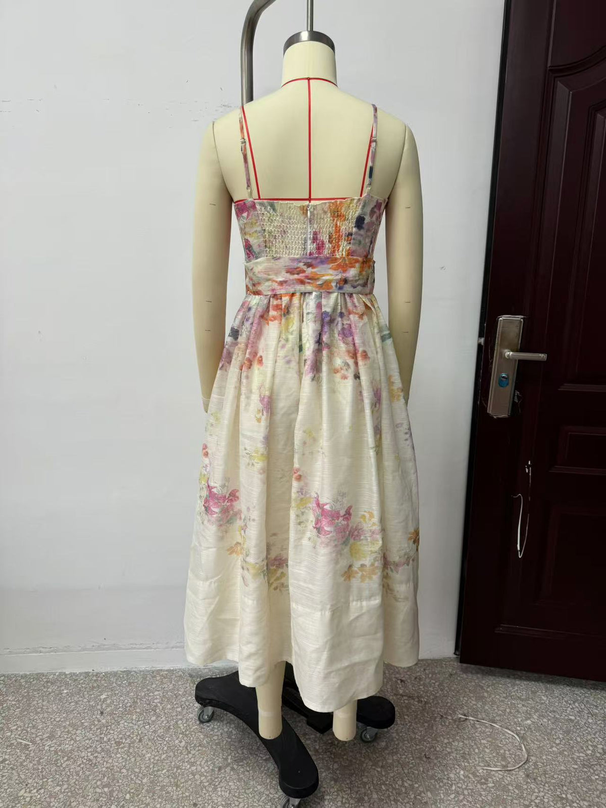 Summer Women Clothing Special Interest Positioning Printing Organza Sling Dress FRIDAY