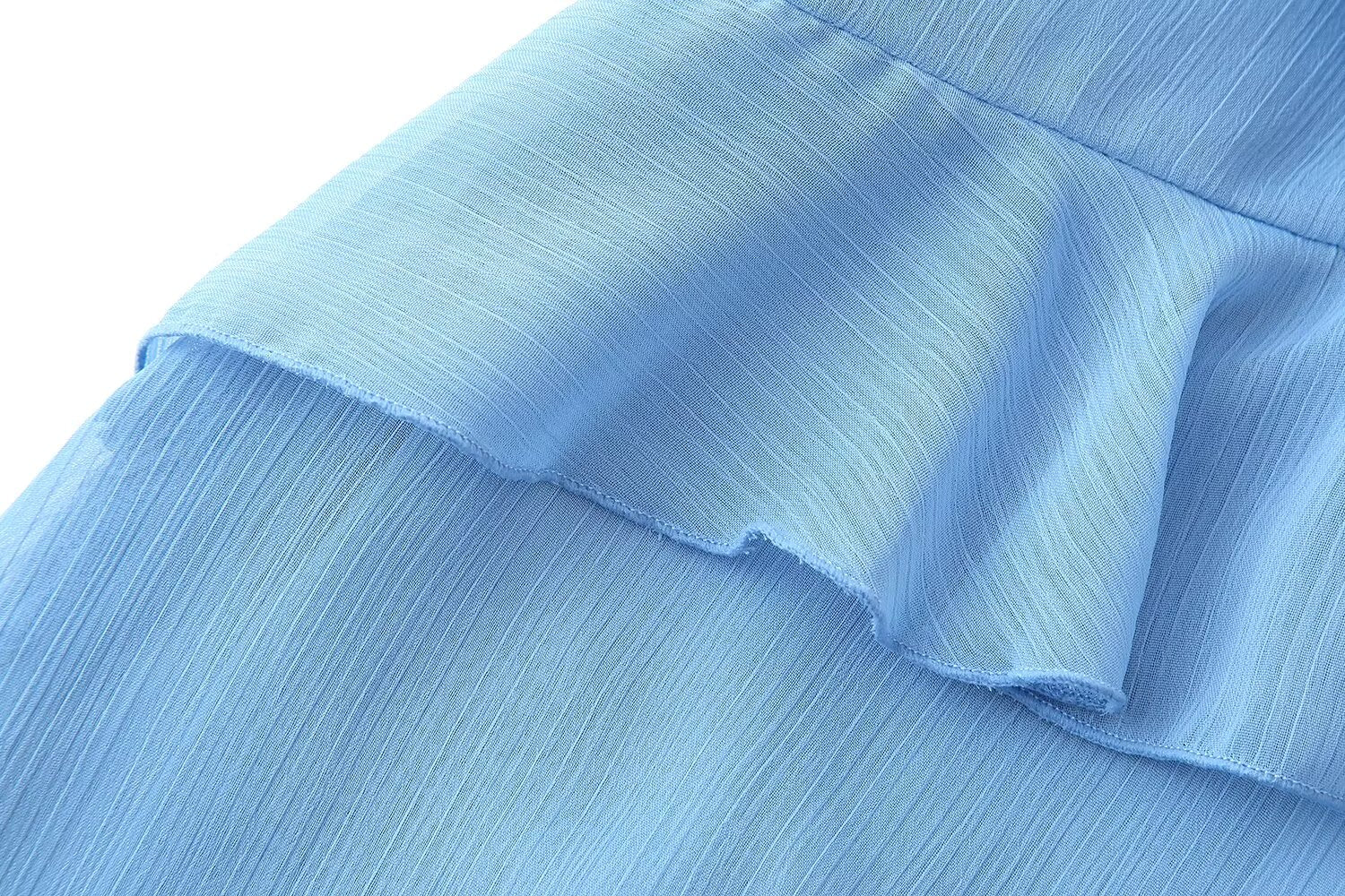 Robe sexy à bretelles et décoration laminée pour femme