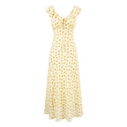 Summer Maiden Casual Printed Ruffled V neck Dress PullWind