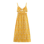 Autumn Women Clothing French Minority Design Embroidery Midi Dress Howe