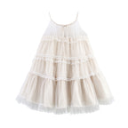 Lace Halter Dress Mesh Embroidered Multi Layer Sling Dress FRIDAY