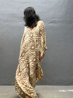 Rayon Drawstring Vacation Beach Dress Women Sunscreen Loose Robe Bikini Cover