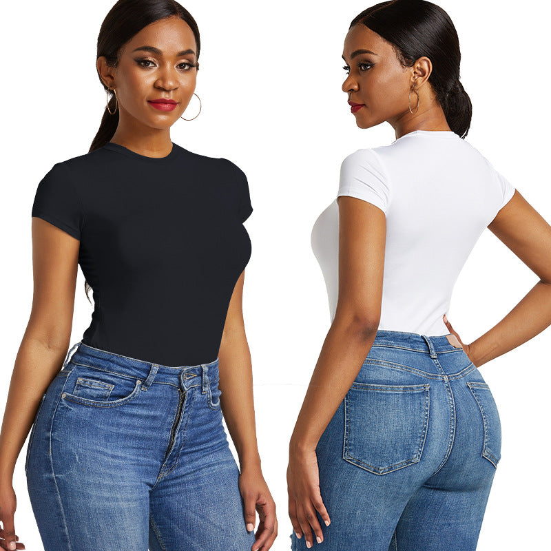 Ropa de mujer Camisa sexy de color sólido