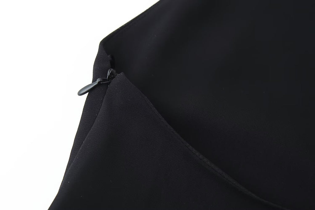 Summer Women Clothing Laminated Decoration Hanging Collar Maxi Dress Women JOUNJ