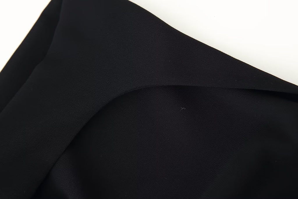 Summer Women Clothing Laminated Decoration Hanging Collar Maxi Dress Women JOUNJ