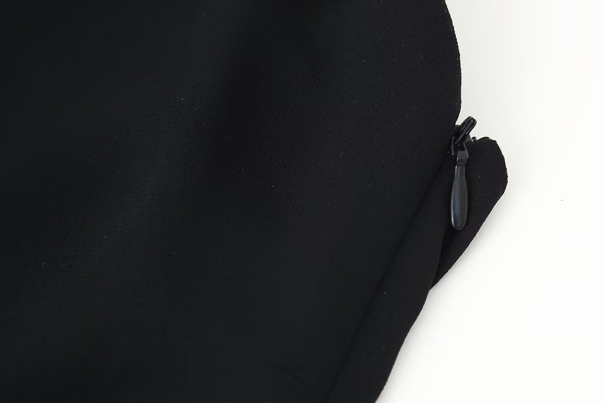 Summer Women Clothing Laminated Decoration Hanging Collar Maxi Dress Women JOUNJ