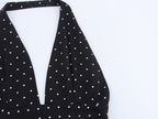 Women Clothing Summer Elegant Deep V Plunge neck High Waist A line Dress SenDa